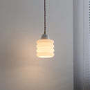 Helnys White Glass LED Pendant Lamp: Nordic Modern Hanging Lights for Home Decor