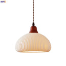 Helnys Nordic LED Pendant Lights Ceramic Hanging Lamp for Home Indoor Decor