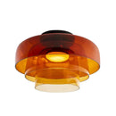 Helnys Amber Glass LED Pendant Lights - Nordic Modern Hanging Lamp