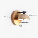 Helnys Black Stone LED Wall Sconce Japan Style Stair Light Fixtures