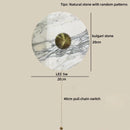 Helnys Round Bulgari Stone LED Wall Lamp Bedside Lighting