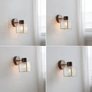 Helnys Modern LED Glass Wall Light for Bathroom Bedroom Mirrors