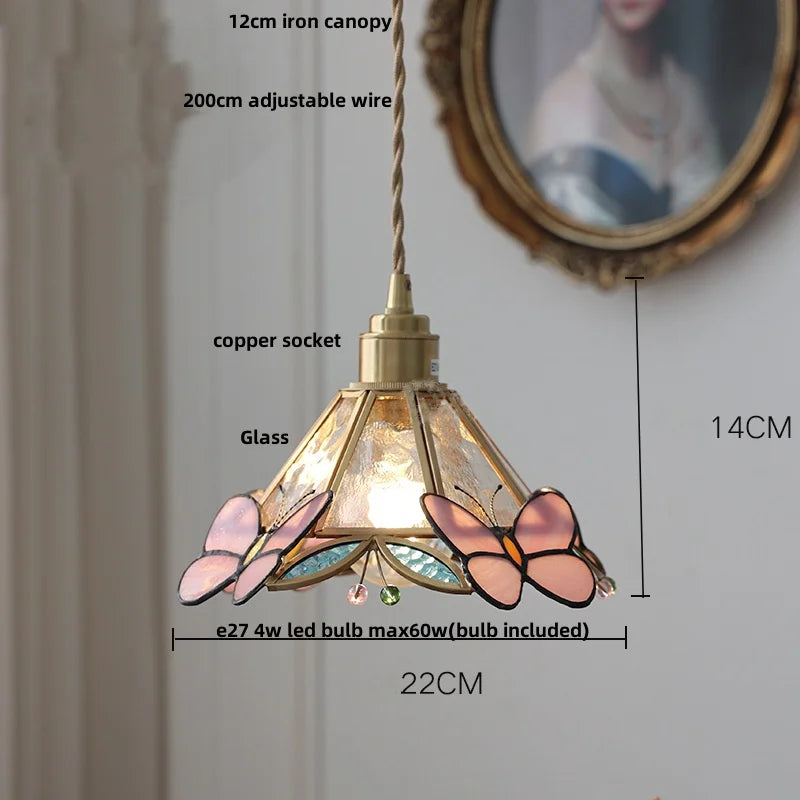 Helnys Adjustable LED Pendant Lamp with Copper Knob Switch for Dining Room