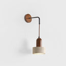 Helnys Adjustable LED Wall Sconce Stone Wood Nordic Modern Makeup Light Fixtures