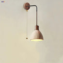 Helnys Yellow Travertine LED Wall Lamp Sconce with Pull Chain Switch