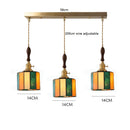 Helnys Vintage LED Pendant Lamp with Copper Socket & Glass Lampshade