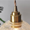 Helnys Clear Glass LED Pendant Light Fixture - Nordic Modern Hanging Lights