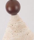 Helnys Adjustable LED Pendant Lights Yellow Travertine Hang Lamp Nordic Modern Wood