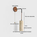 Helnys Adjustable LED Wall Sconce with Pull Chain Switch - Interior Wall Light Fixtures