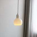 Helnys Glass Pendant Lamp Adjustable Modern Hanging Light