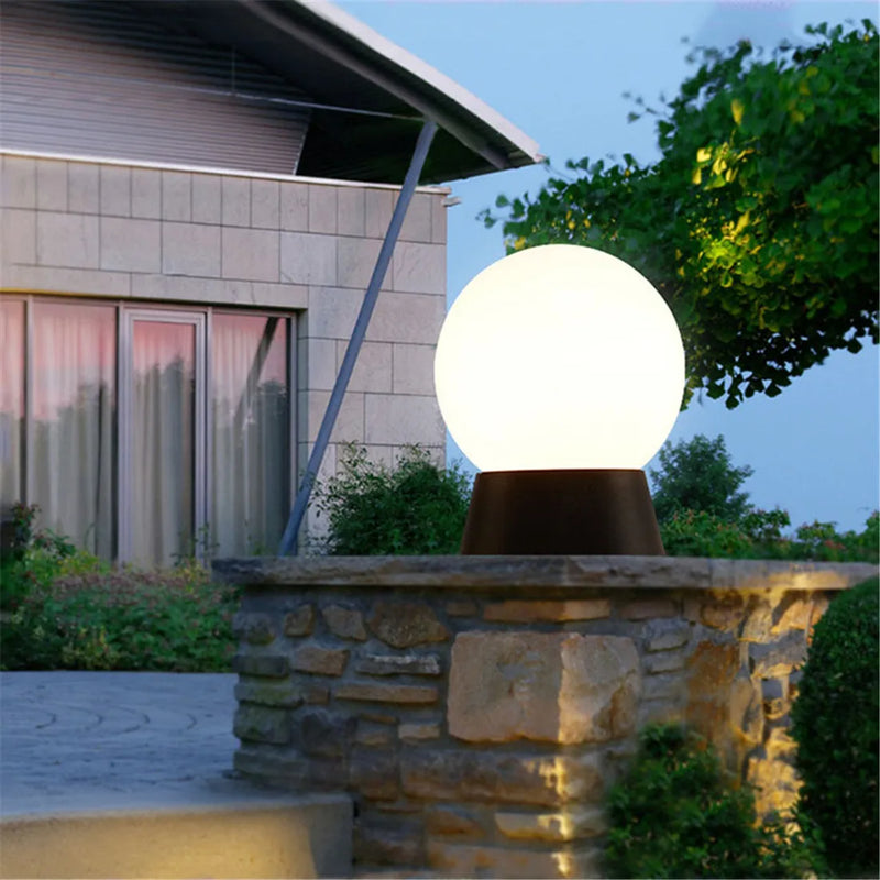 Helnys Acrylic Replacement Globe Lampshade for Post Pillar Lamp - Transparent