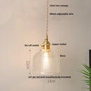 Helnys Clear Glass LED Pendant Sconce Minimalist Stair Light Nordic Modern