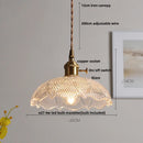 Helnys Nordic Glass LED Pendant Light for Reading Living Dining Room