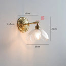 Helnys Nordic Glass LED Copper Wall Lamp for Home Indoor Modern Lighting