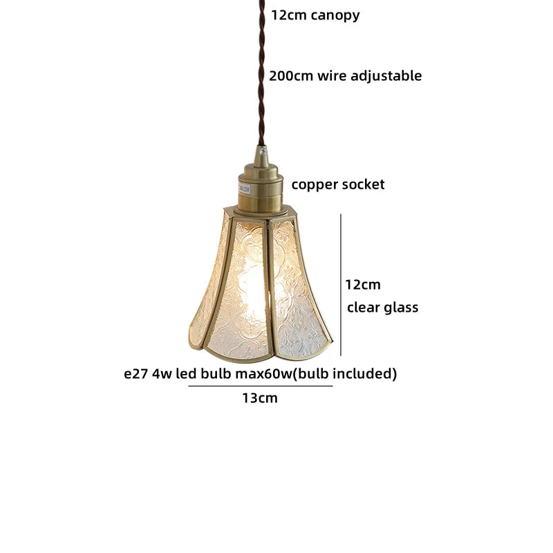 Helnys White Glass Pendant Light for Bedroom Living Dining Room