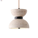Helnys Yellow Travertine LED Pendant Light: Modern Nordic Acrylic Hang Lamp