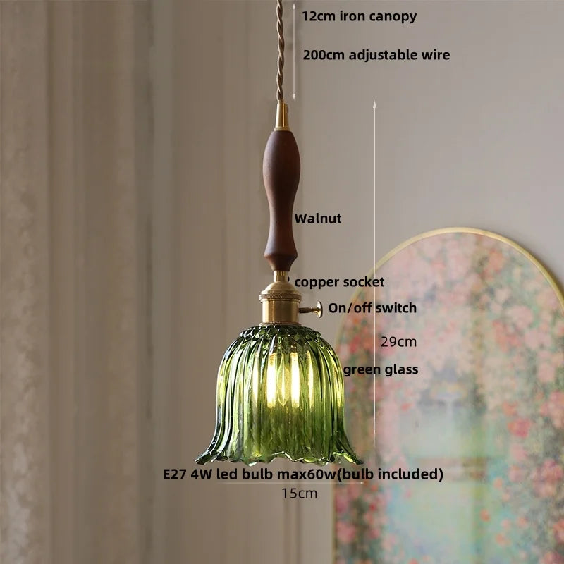 Nordic Modern Helnys LED Pendant Light Fixture with Adjustable Wire & Knob Switch