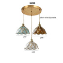 Helnys Nordic Copper Glass Hanging Pendant Light for Modern Living Spaces