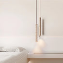 Helnys Yellow Travertine Stone Pendant Lamp - Modern Nordic Hanging Lights