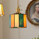 Helnys Vintage LED Pendant Lamp with Copper Socket & Glass Lampshade