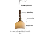 Helnys Glass LED Pendant Light with Adjustable Copper Socket - Modern Hanging Lamp