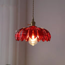 Helnys Vintage Green Glass LED Pendant Lights - Loft Style Industrial Hanging Lamp