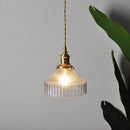 Helnys Clear Glass LED Pendant Lamp Modern Adjustable Hanging Light