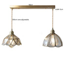 Helnys Nordic Copper Glass Hanging Pendant Light for Modern Living Spaces