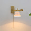 Helnys Nordic LED Wall Sconce Left Right Rotate Pull Chain Switch Stair Light