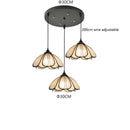 Helnys 50CM Rattan Flower Pendant Lamp LED Indoor Hanging Light Nordic Modern