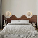 Helnys Stone Yellow Round Wall Light Modern Nordic Bedroom Living Room Lamp