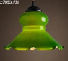 Helnys Blue Glass Pendant Lights for Bedroom Dinning Living Room
