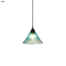 Helnys Blue Glass LED Pendant Light - Nordic Modern Hanging Lamp