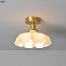 Helnys Milky Glass LED Ceiling Lamp Modern Indoor Lighting for Home and Living Room