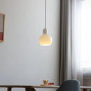 Helnys Glass Pendant Lamp Adjustable Modern Hanging Light