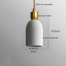 Helnys Walnut Ceramic LED Pendant Lights - Modern Nordic Style for Home & Commercial Lighting