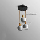 Helnys Walnut Ceramic LED Pendant Lights - Modern Nordic Style for Home & Commercial Lighting