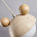 Helnys White Glass LED Pendant Light Fixture for Modern Nordic D��cor