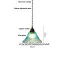 Helnys Blue Glass LED Pendant Light - Nordic Modern Hanging Lamp