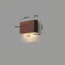 Helnys Nordic Walnut Wood LED Wall Sconce for Bedroom & Living Room