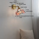 Helnys LED Glass Wall Lamps for Kids Bedroom, Nordic Design Mirror Light