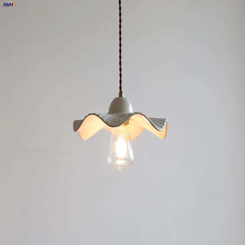 Helnys Ceramic Pendant Light for Home Decor & Dining Room- Modern Nordic Style