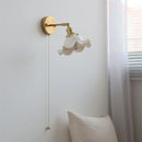 Helnys LED Wall Lights Pull Chain Switch Bedroom Bedside Lamp