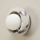 Helnys Modern LED Wall Lamp White Glass Ball Nordic Bedroom Stair Light