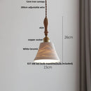 Helnys Japanese Style Ash Wood LED Pendant Light Fixture