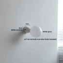 Helnys LED Ceramic Base Glass Wall Light Fixture Vanity Lamp