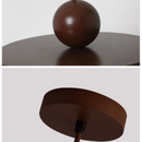 Helnys Adjustable LED Pendant Chandelier Vintage Loft Wood Stone Hang Lamp