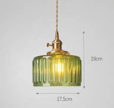 Helnys Blue Glass Pendant Lights for Bedroom Dinning Living Room