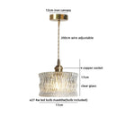 Helnys Crystal Glass LED Pendant Lights - Japan Style Hanging Lamp Fixtures