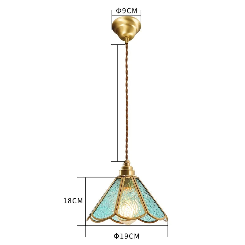 Helnys Nordic Glass LED Pendant Lamp for Coffee Bedroom Living Room